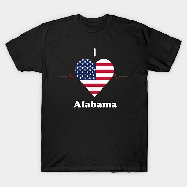 I love alabama T-Shirt by FUNEMPIRE